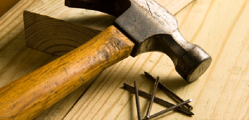 types of nails, hammer and nails