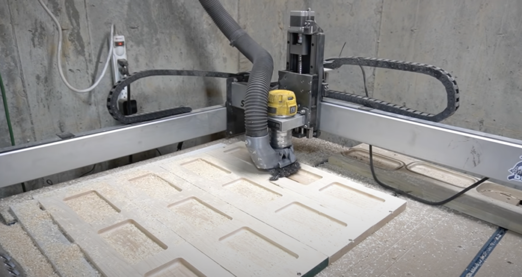 A typical home CNC router machine setup
