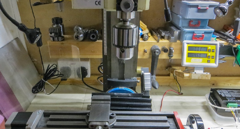 fully assembled mini mill in toolroom