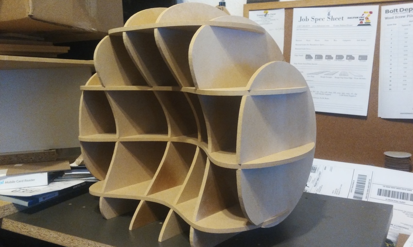 Parametric Circle Cubby cnc woodworking project