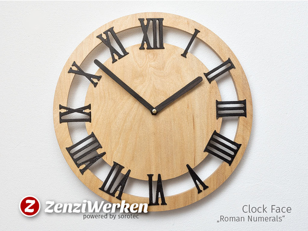 roman numeral clock woodworking project