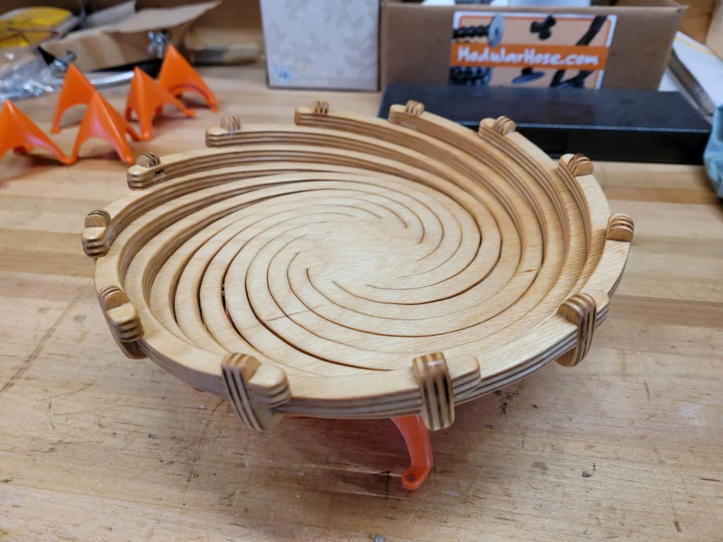 spiral bowl router woodworking project