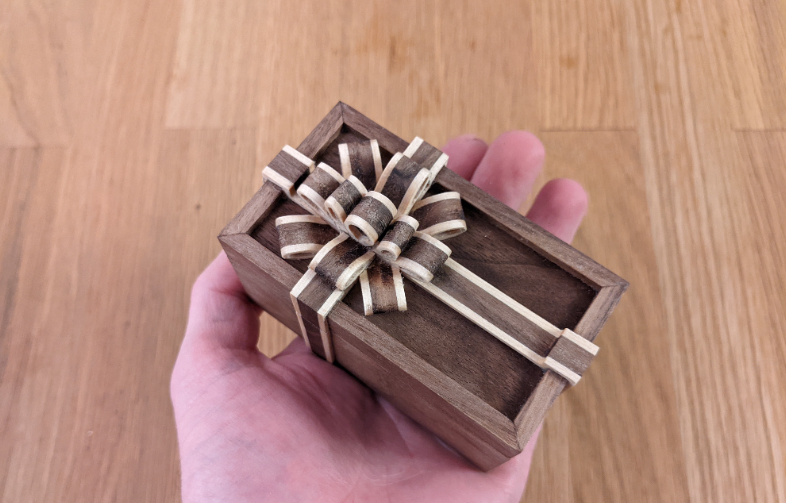Ribbon box cnc woodworking project