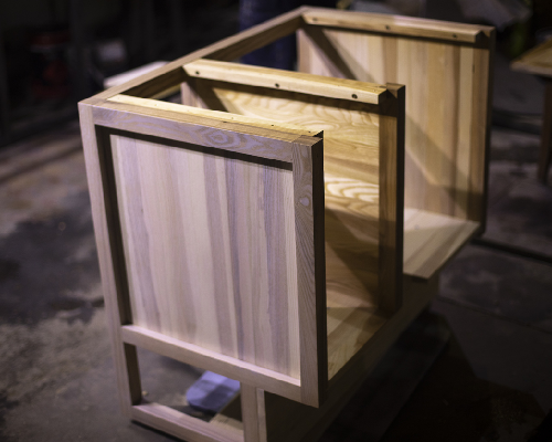 cabinets created from a cnc router machine