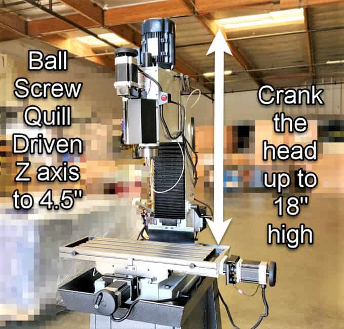 Total Height Z axis cnc